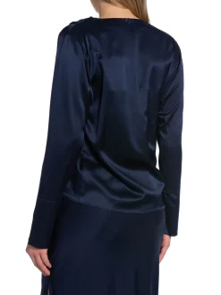 Ahlvar Gallery Blus Zuri Midnight Blue^ Blusar