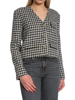 Anine Bing Jacka Cara Cream And Black Houndstooth^ Jackor & Kappor