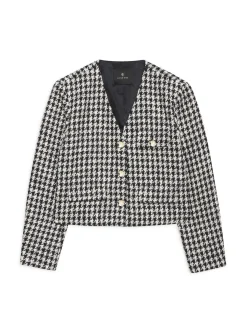 Anine Bing Jacka Cara Cream And Black Houndstooth^ Jackor & Kappor