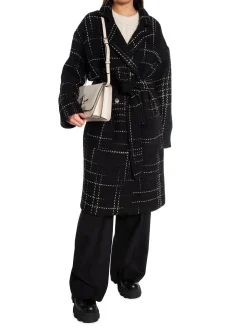 Anine Bing Kappa Norma Black Plaid^ Jackor & Kappor