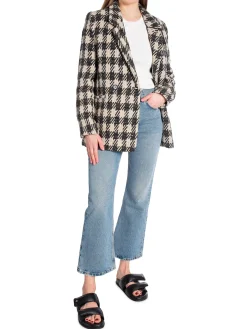 Anine Bing Kavaj Diana Tan And Black Plaid^ Kavajer