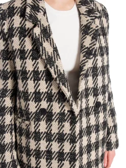 Anine Bing Kavaj Diana Tan And Black Plaid^ Kavajer
