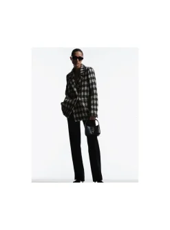 Anine Bing Kavaj Diana Tan And Black Plaid^ Kavajer