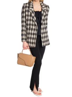 Anine Bing Kavaj Diana Tan And Black Plaid^ Kavajer