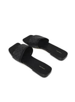 Anine Bing Sandaler Ria Black Monogram^ Sandaler