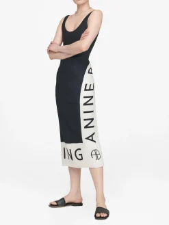 Anine Bing Sarong Praia Black/Cream^ Sjalar & Halsdukar