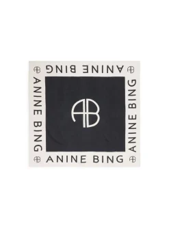 Anine Bing Sarong Praia Black/Cream^ Sjalar & Halsdukar