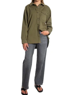 Anine Bing Skjorta Sloan Army Green^ Skjortor