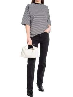Anine Bing Topp Bo Black And White Stripe^ Toppar