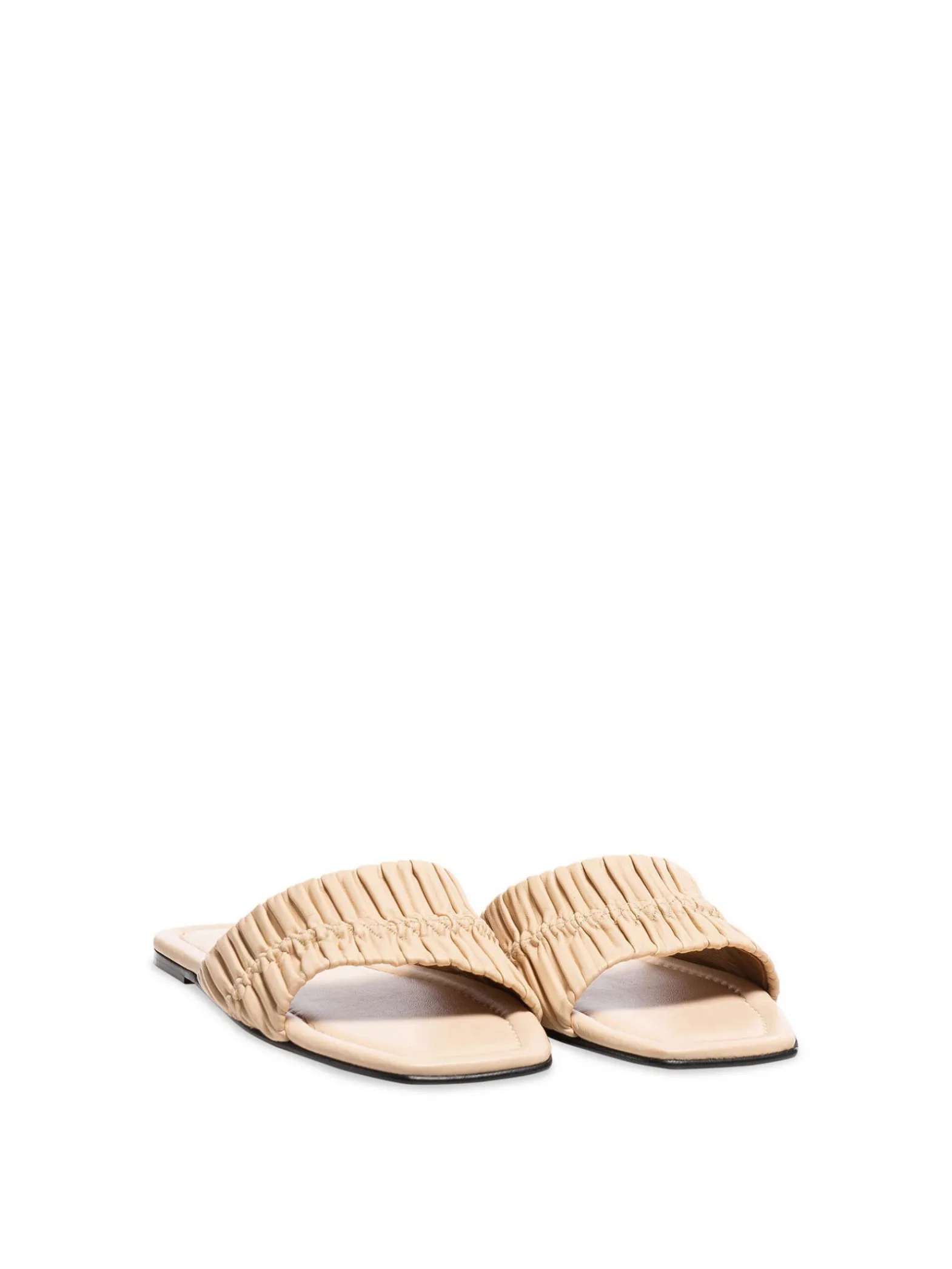 ATP Atelier Sandaler Casoria Nappa Plisse Limestone^ Sandaler
