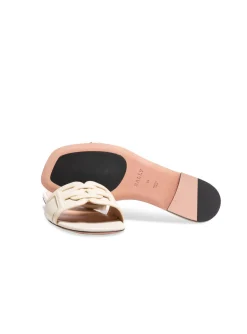 Bally Sandal Peoni Flat Calf Bone^ Sandaler
