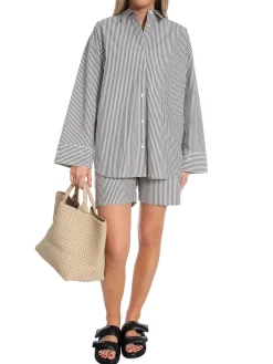 By Malene Birger Skjorta Derris Navy Stripe^ Skjortor