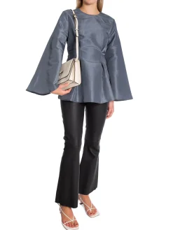 Malina By Blus Arielle Peplum Shaped Smoke^ Blusar