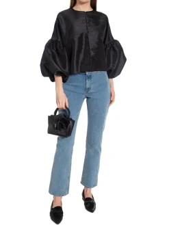 Malina By Blus Viv Dropped Shoulder Black^ Blusar
