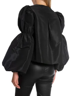 Malina By Blus Zoey Double Pouf Sleeve Black^ Blusar