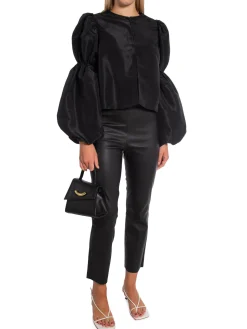 Malina By Blus Zoey Double Pouf Sleeve Black^ Blusar