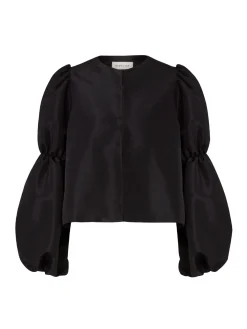 Malina By Blus Zoey Double Pouf Sleeve Black^ Blusar
