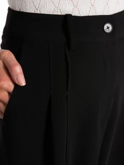 Calvin Klein Byxa Structure Twill Wide Leg Black^ Byxor