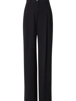 Calvin Klein Byxa Structure Twill Wide Leg Black^ Byxor