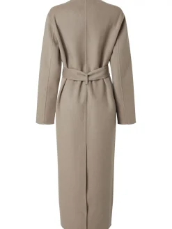 Calvin Klein Kappa Double Faced Wool Maxi Cinder^ Jackor & Kappor