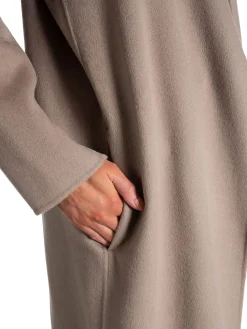 Calvin Klein Kappa Double Faced Wool Maxi Cinder^ Jackor & Kappor