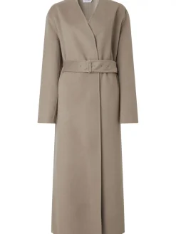 Calvin Klein Kappa Double Faced Wool Maxi Cinder^ Jackor & Kappor
