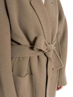 Calvin Klein Kappa Wool Maxi Wrap Desert Sage/Caribou Heather^ Jackor & Kappor
