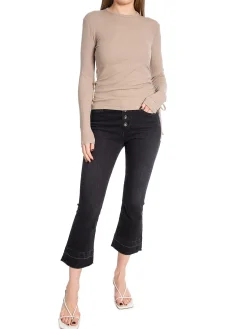 Calvin Klein Topp Modal Rib Gathered Neutral Taupe^ Toppar