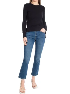 Calvin Klein Topp Modal Rib Gathered Black^ Toppar