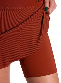 Casall Kjol Court Defined Rib Burnt Sienna Red^ Sport & Träning