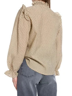 Co´couture Co'Couture Blus Chess Dot Khaki^ Blusar