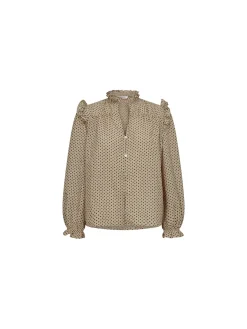 Co´couture Co'Couture Blus Chess Dot Khaki^ Blusar