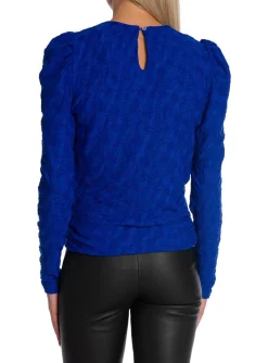 Co´couture Blus Dalia Drape New Blue^ Blusar