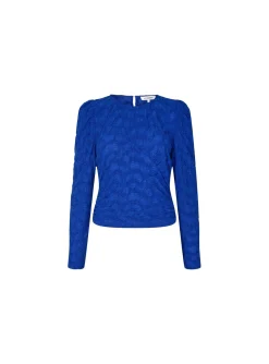Co´couture Blus Dalia Drape New Blue^ Blusar