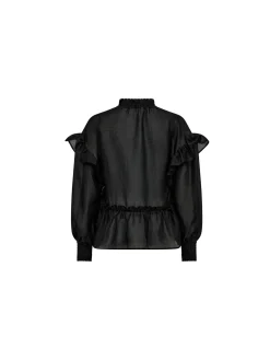 Co´couture Co'Couture Blus Monique Frill Black^ Blusar