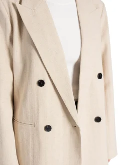 Co´couture Kavaj Linen Oversize Bone^ Kavajer