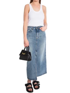 Co´couture Co'Couture Kjol Vika Slitdenim Blue^ Kjolar