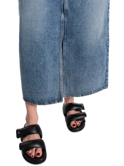 Co´couture Co'Couture Kjol Vika Slitdenim Blue^ Kjolar
