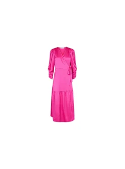 Co´couture Klanning Mira Wrap Pink^ Klänningar