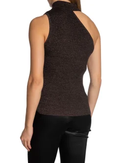 Co´couture Topp Badu Asym Rib Mocca^ Toppar