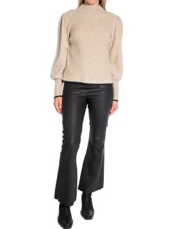 Co´couture Co'Couture Troja Row Puff Rib Knit Off White^ Tröjor & Koftor