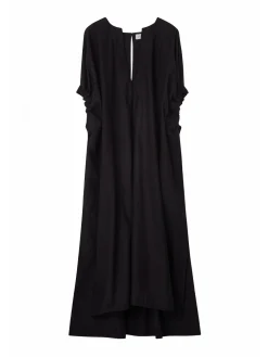Dagmar Klanning Rouched Dress Black^ Klänningar