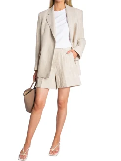 Dagmar Shorts Linen Suit Light Sand^ Shorts