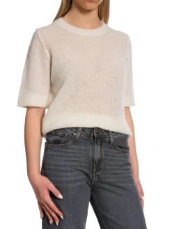 Dagmar Topp Brushed Alpaca Top Off White^ Toppar