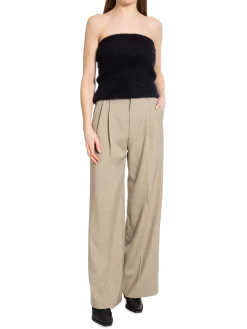 Dagmar Topp Knitted Tube Top Black^ Toppar