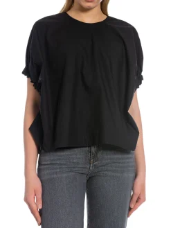 Dagmar Topp Rouched Black^ Toppar
