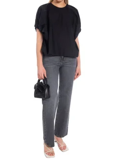 Dagmar Topp Rouched Black^ Toppar