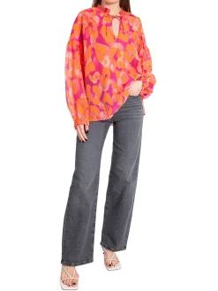DANTE6 Blus Cameron Leopard Beetroot Pink^ Blusar