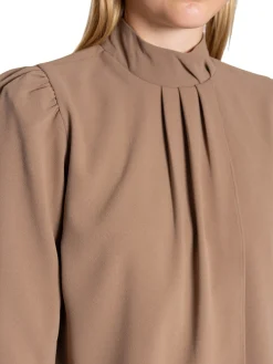 DANTE6 Blus Ode Detail Pure Taupe^ Blusar