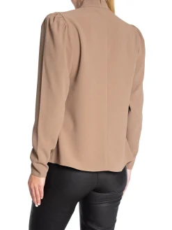 DANTE6 Blus Ode Detail Pure Taupe^ Blusar